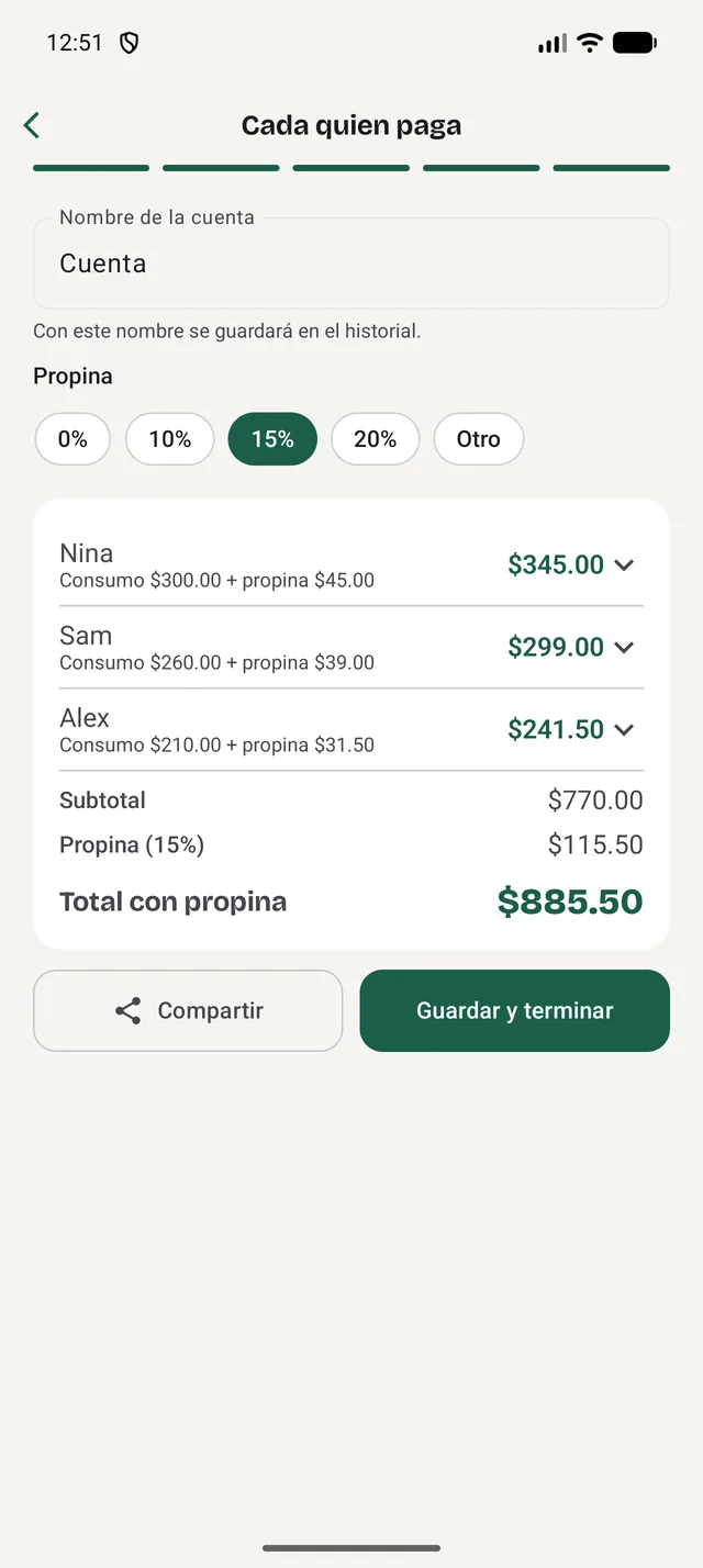 Resumen: cada quien paga lo suyo